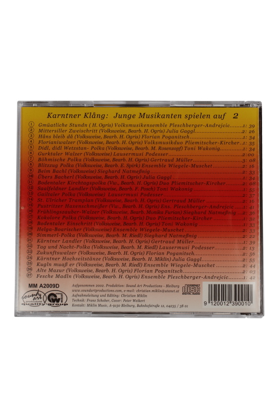 CD "Kärntner Klang-Junge Musikanten spielen auf"